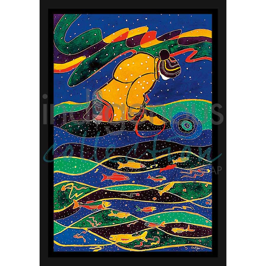 Winter Run by artist Dawn Oman - Denesuline (Chipewyan). Indigenous Collection