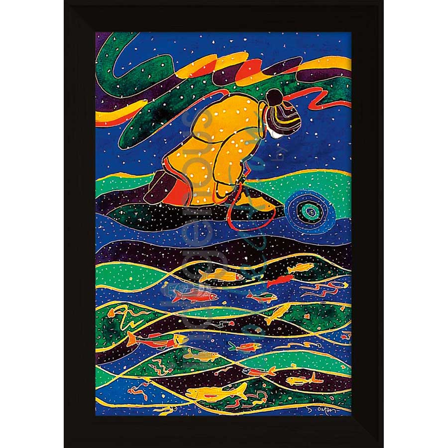 Winter Run by artist Dawn Oman - Denesuline (Chipewyan). Indigenous Collection