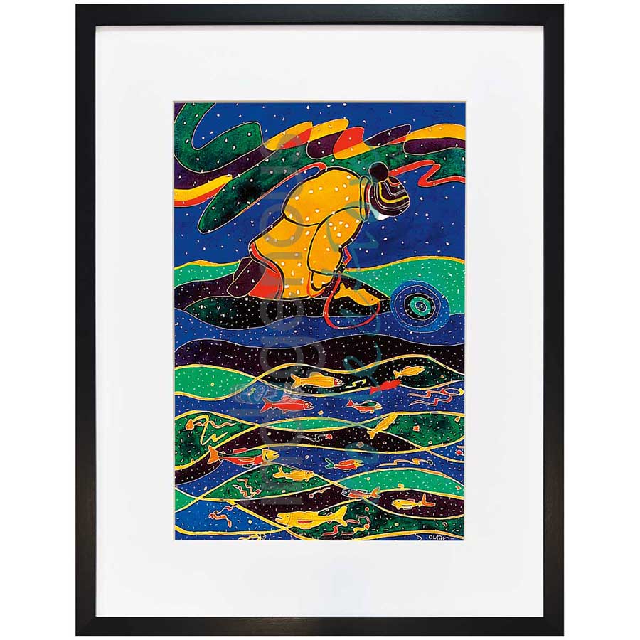 Winter Run by artist Dawn Oman - Denesuline (Chipewyan). Indigenous Collection