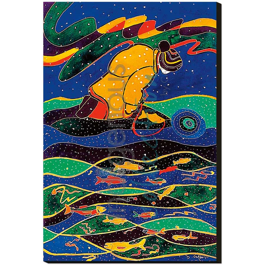 Winter Run by artist Dawn Oman - Denesuline (Chipewyan). Indigenous Collection