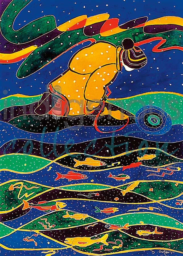 Winter Run by artist Dawn Oman