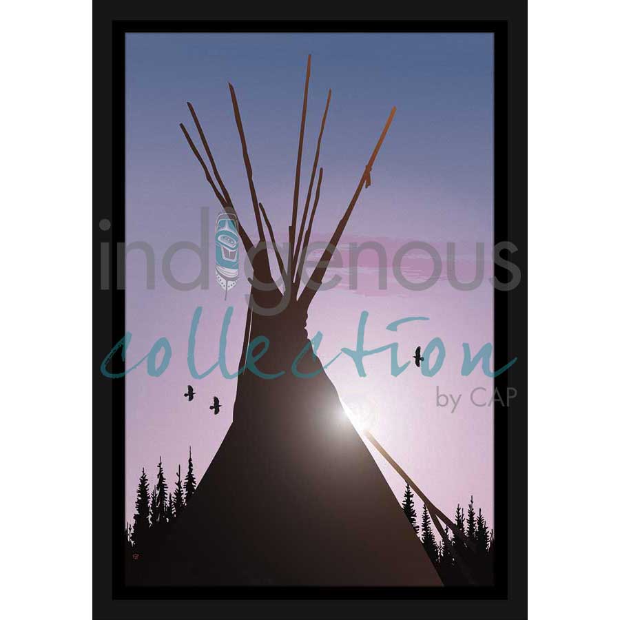 Tee Pee by artist Mark Preston - Tlingit. Indigenous Collection
