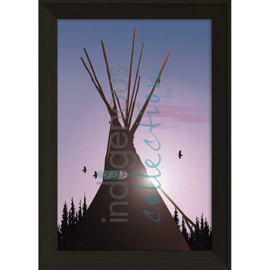 Tee Pee by artist Mark Preston - Tlingit. Indigenous Collection