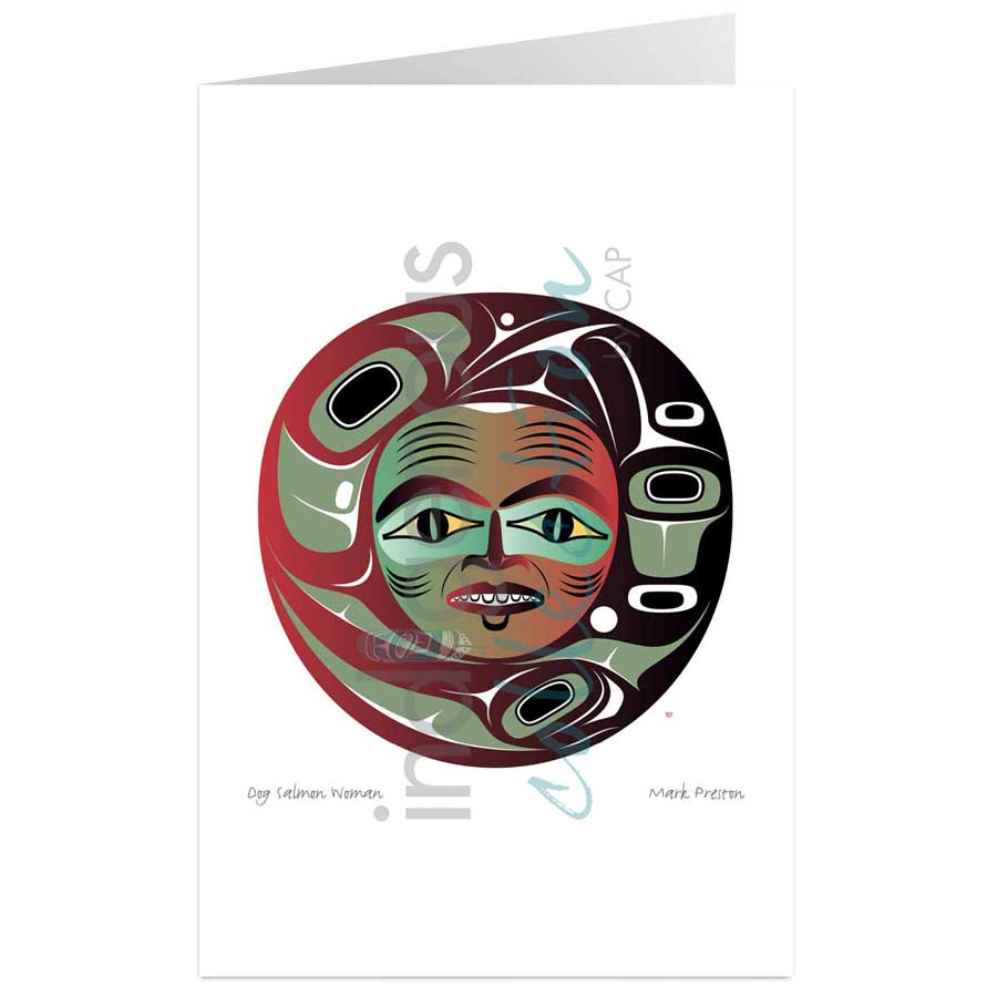 Dog Salmon Woman by artist Mark Preston