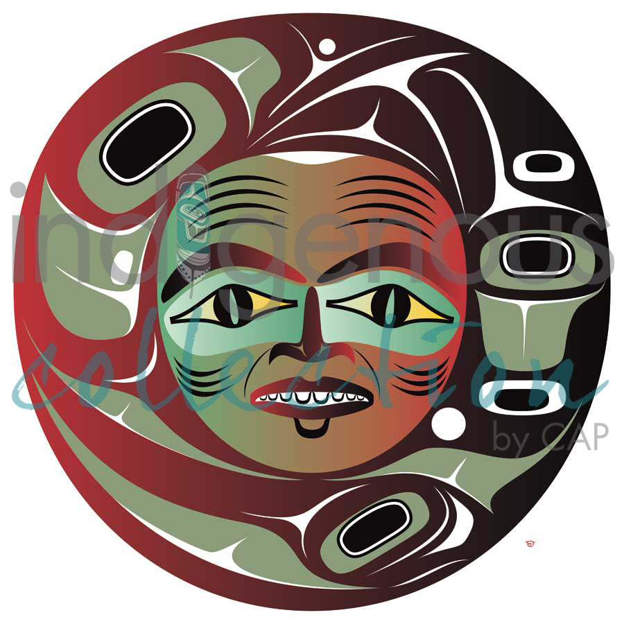 Dog Salmon Woman by artist Mark Preston