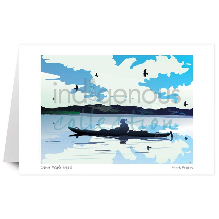 Canoe People Eagle by artist Mark Preston