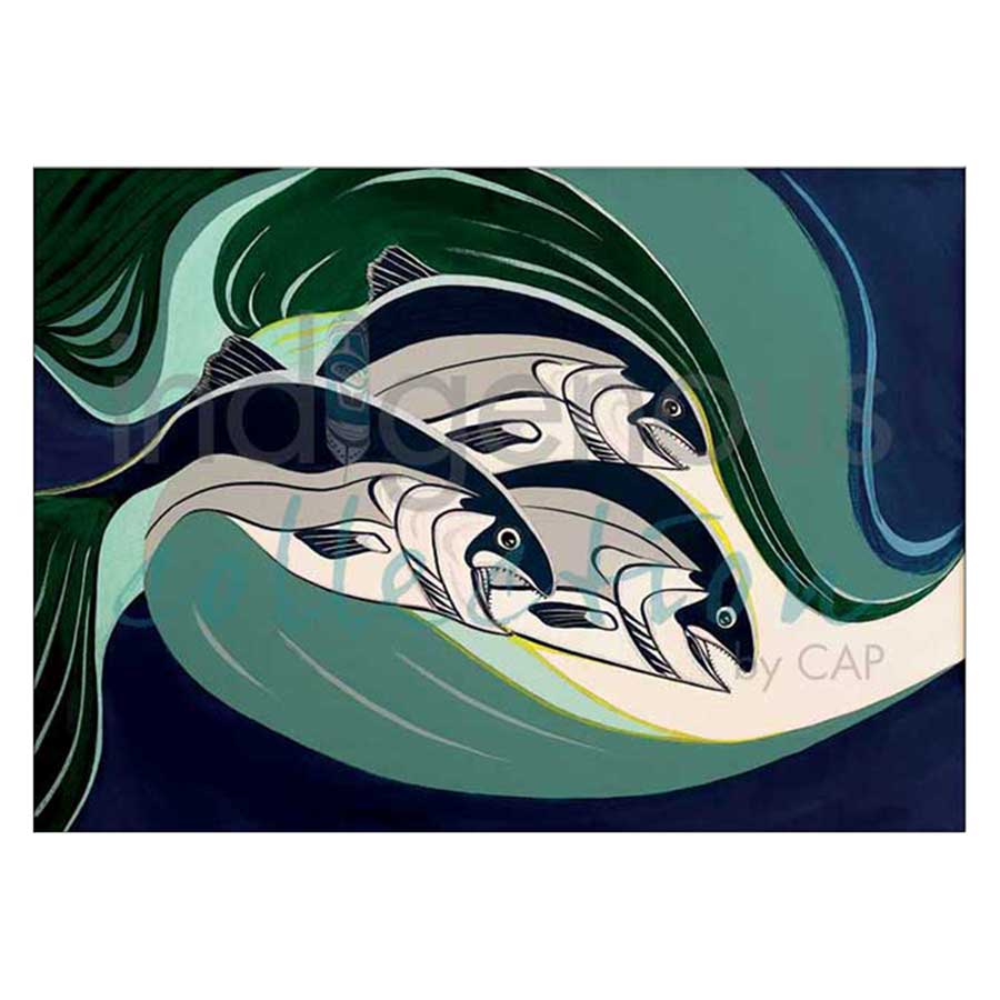 Coho in a Tidal Rip Canvas Prints