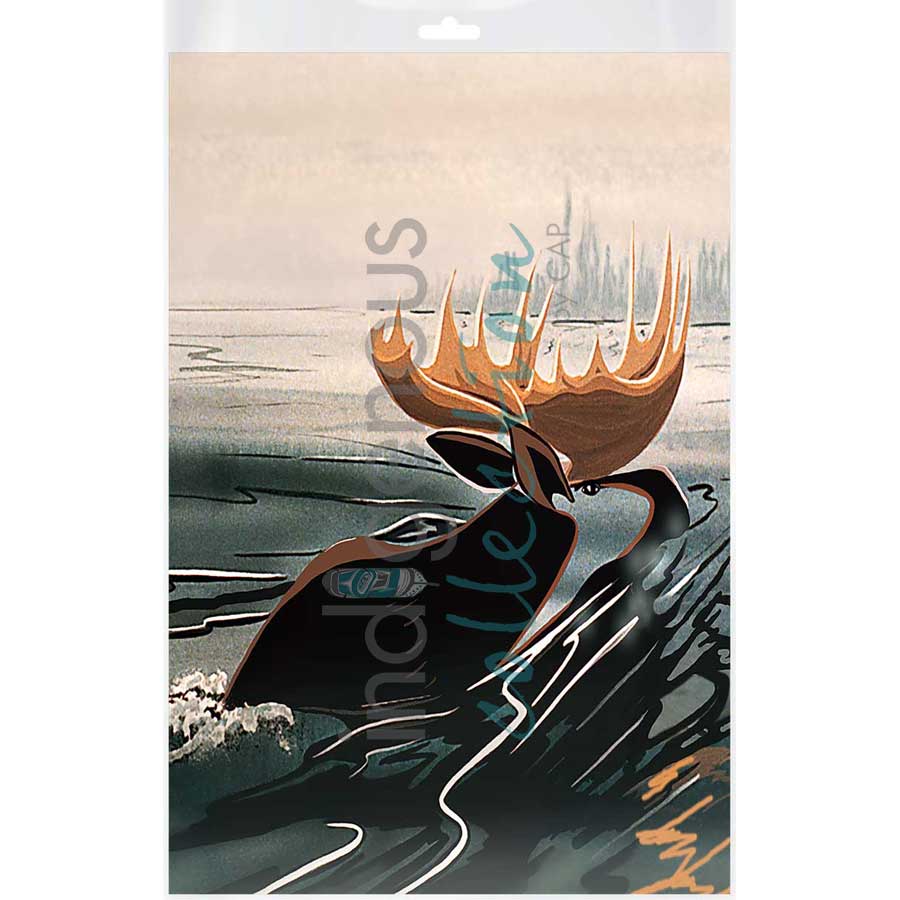 Northern Warrior by artist Rick Beaver - Ojibway. Indigenous Collection
