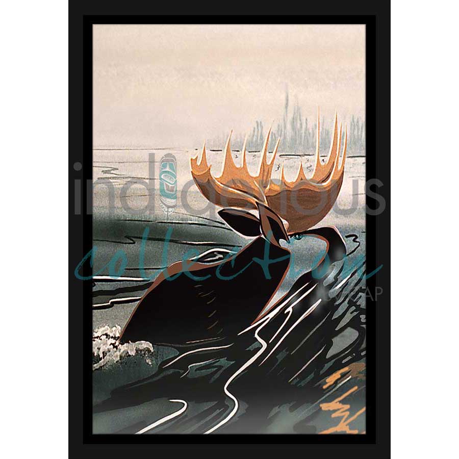 Northern Warrior by artist Rick Beaver - Ojibway. Indigenous Collection