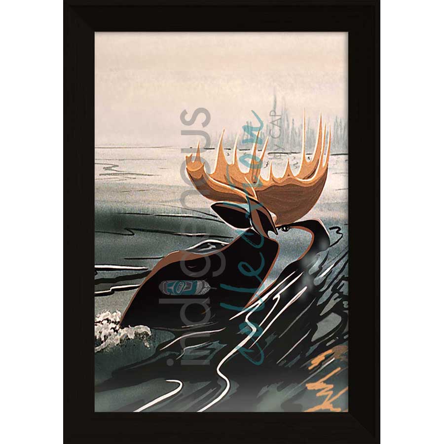 Northern Warrior by artist Rick Beaver - Ojibway. Indigenous Collection