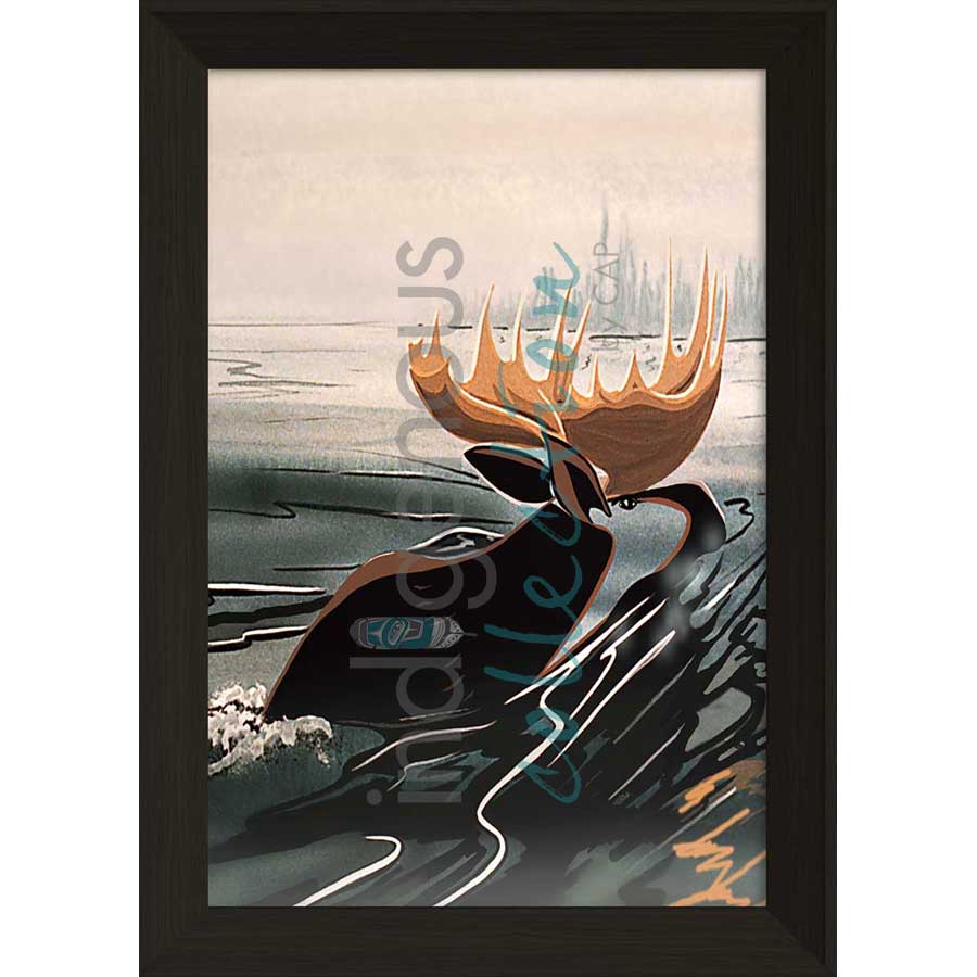 Northern Warrior by artist Rick Beaver - Ojibway. Indigenous Collection