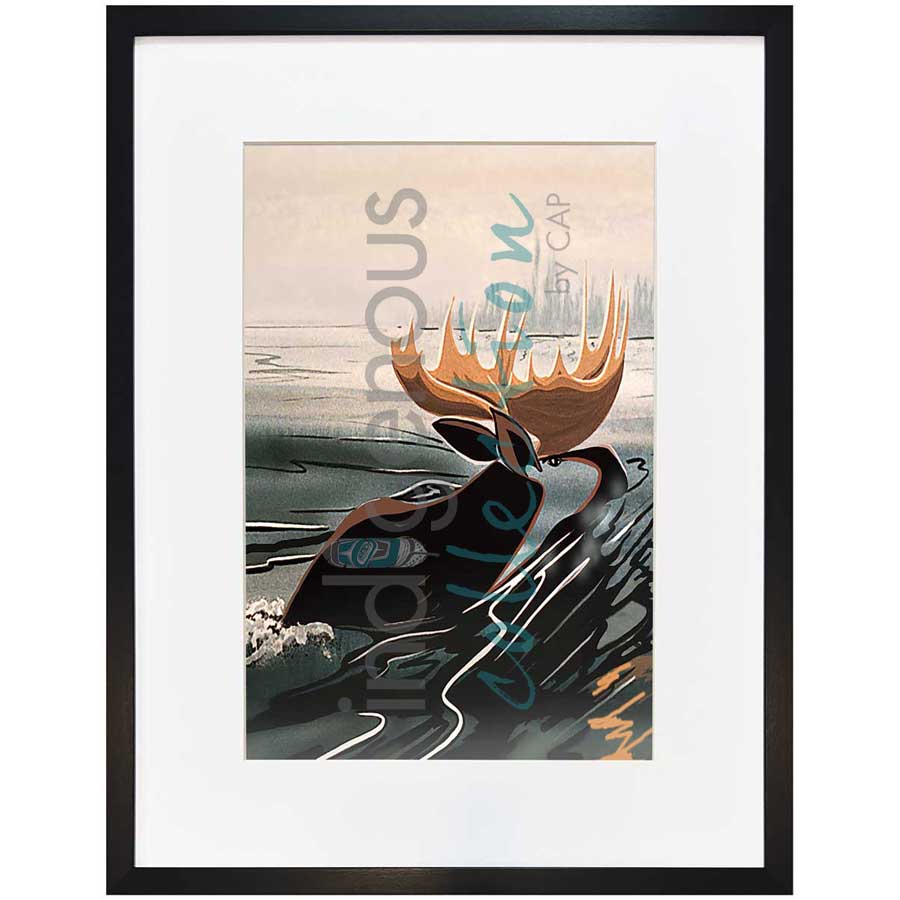 Northern Warrior by artist Rick Beaver - Ojibway. Indigenous Collection