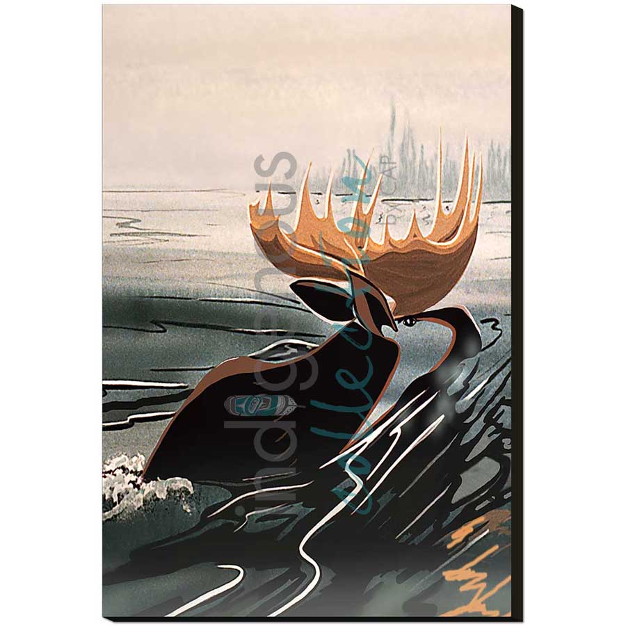 Northern Warrior by artist Rick Beaver - Ojibway. Indigenous Collection