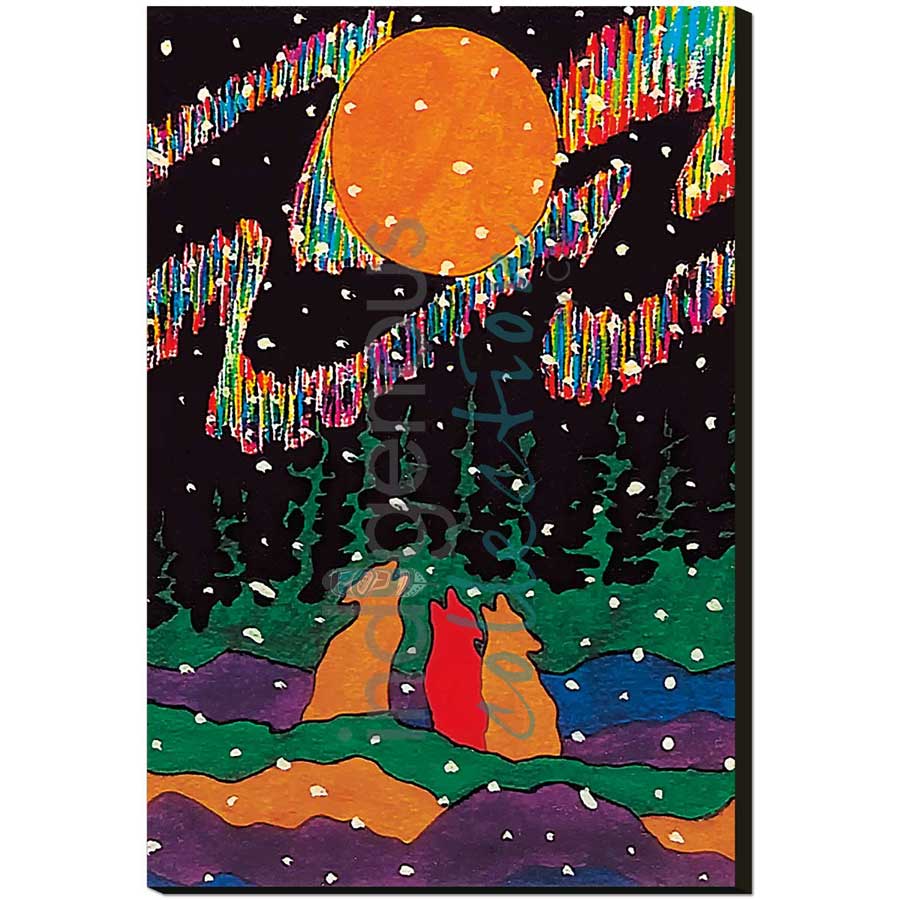 Aurora II by artist Dawn Oman - Denesuline (Chipewyan). Indigenous Collection