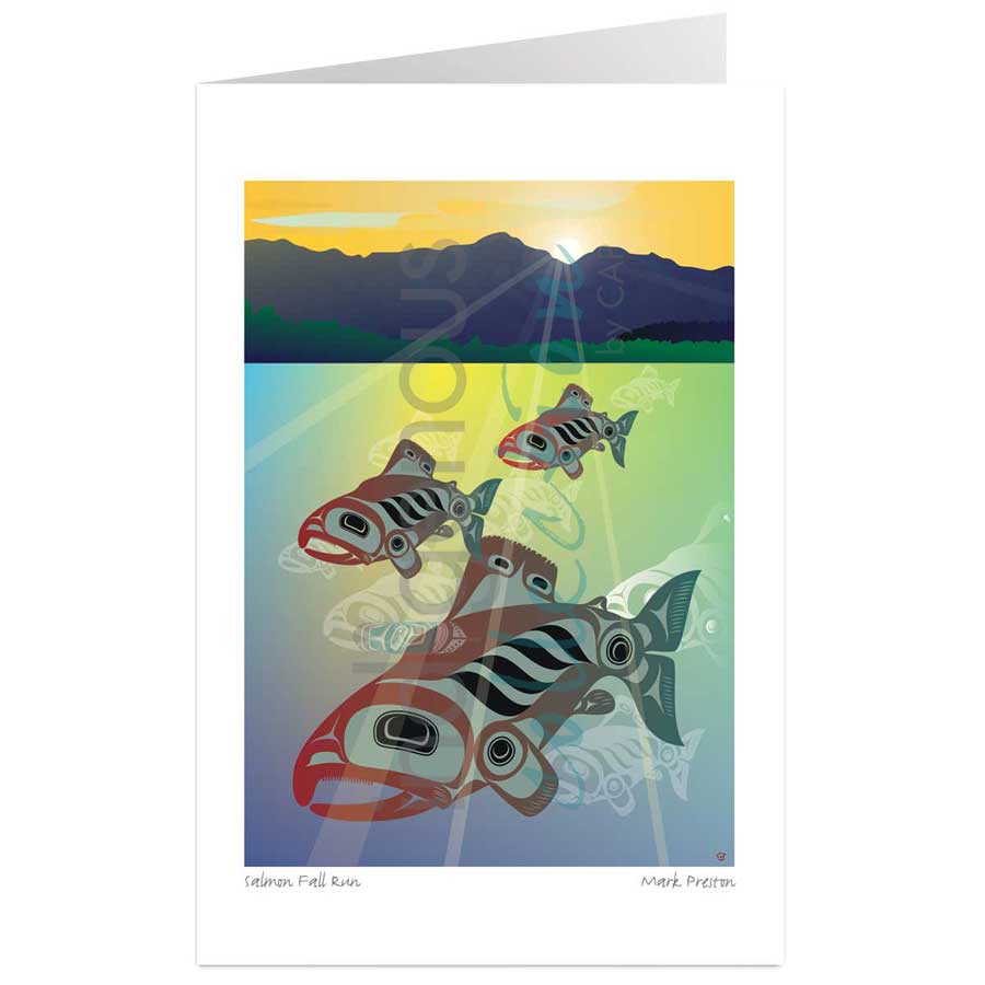 Salmon Fall Run by artist Mark Preston
