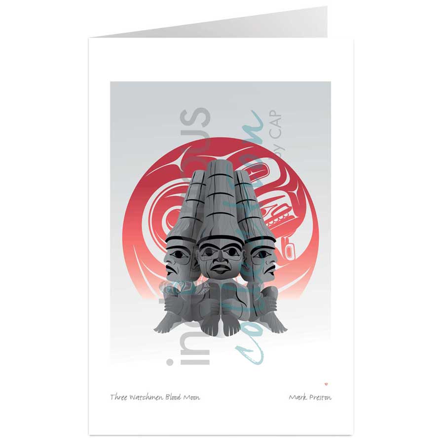 Three Watchmen Blood Moon by artist Mark Preston