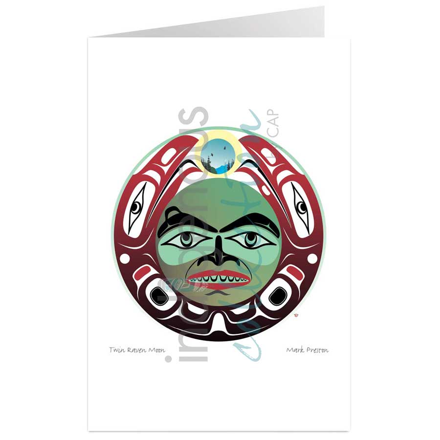 Twin Raven Moon by artist Mark Preston