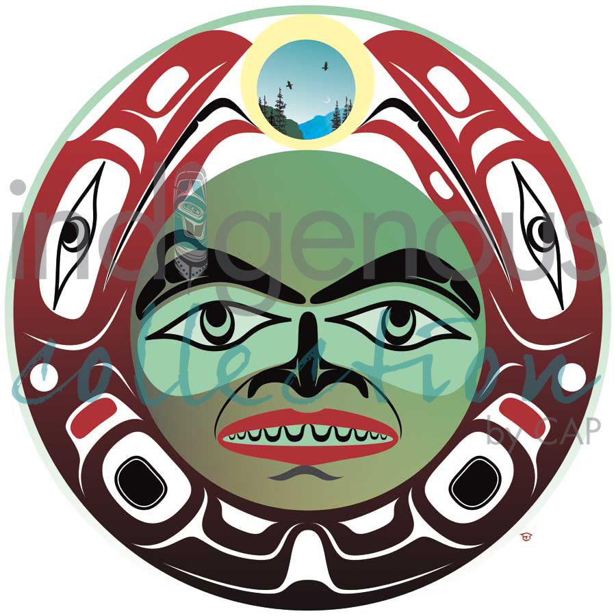 Twin Raven Moon by artist Mark Preston