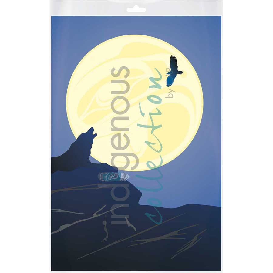 Wolf Moon by artist Mark Preston - Tlingit. Indigenous Collection