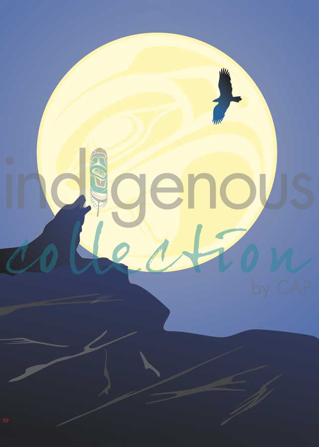 Wolf Moon by artist Mark Preston