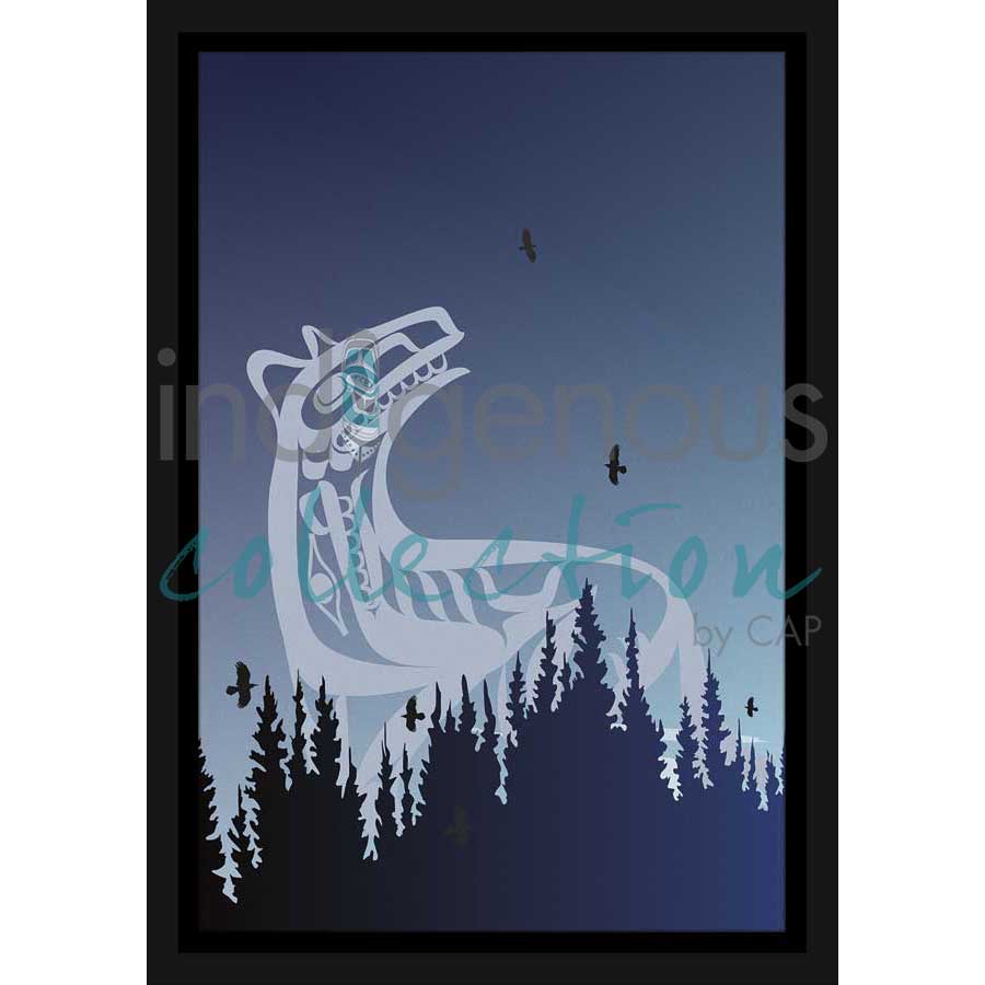 Wolf Spirit by artist Mark Preston - Tlingit. Indigenous Collection