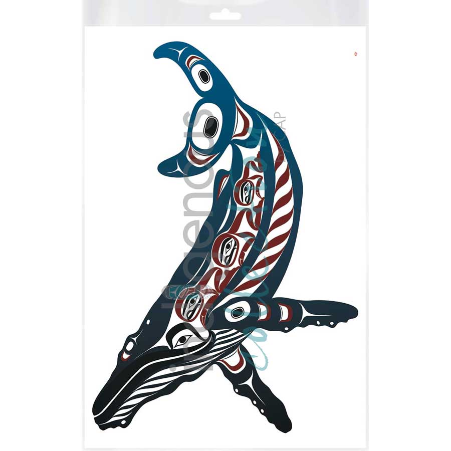 Humpback Whale by artist Mark Preston - Tlingit. Indigenous Collection
