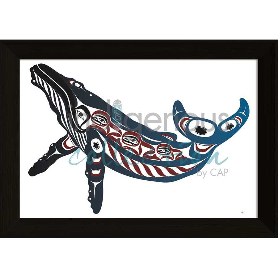 Humpback Whale by artist Mark Preston - Tlingit. Indigenous Collection