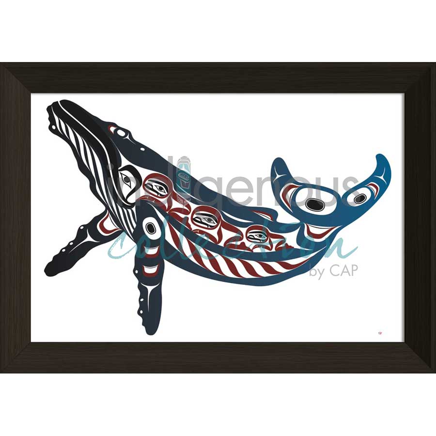Humpback Whale by artist Mark Preston - Tlingit. Indigenous Collection