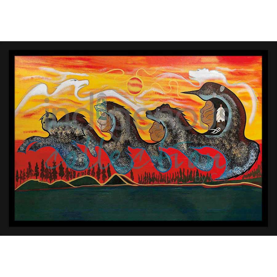 Rebirth by artist Russell Noganosh - Algonquin/Ojibway. Indigenous Collection