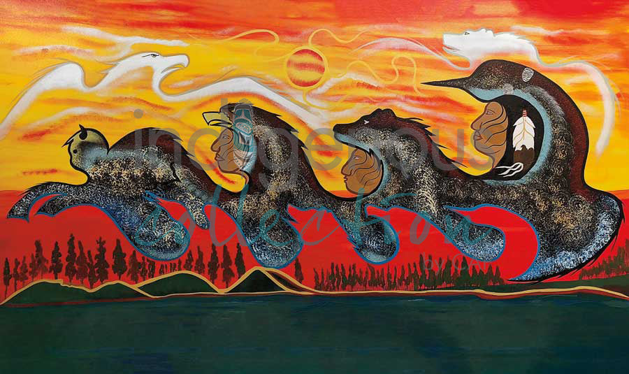 Rebirth by artist Russell Noganosh