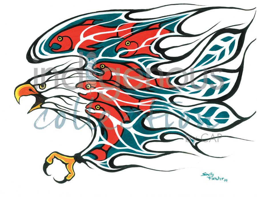 Salmon Run by artist Shelly Fletcher