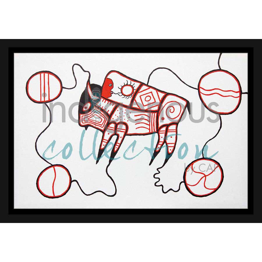Bison by artist Dave Pelletier - Cree/Nakota. Indigenous Collection