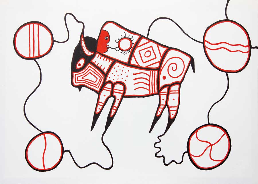 Bison by artist Dave Pelletier