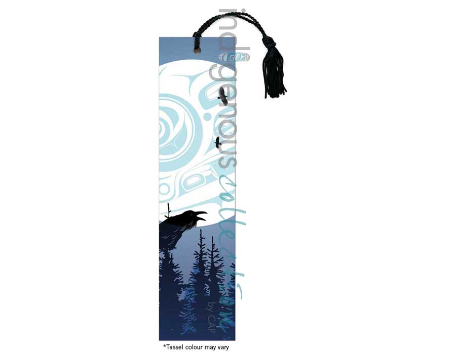 Raven Moon Bookmark by artist Mark Preston