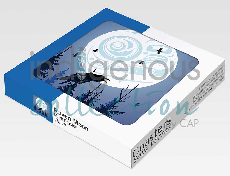 Raven Moon Coaster by artist Mark Preston