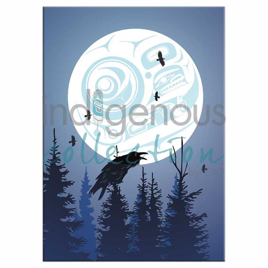 Raven Moon Magnets by artist Mark Preston