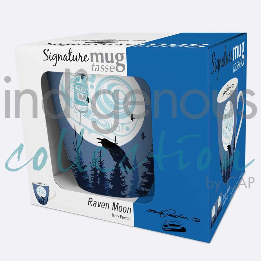 Raven Moon 18 oz. Signature Mug by artist Mark Preston
