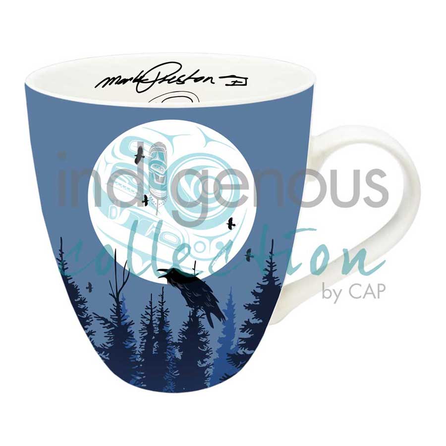 Raven Moon 18 oz. Signature Mug by artist Mark Preston