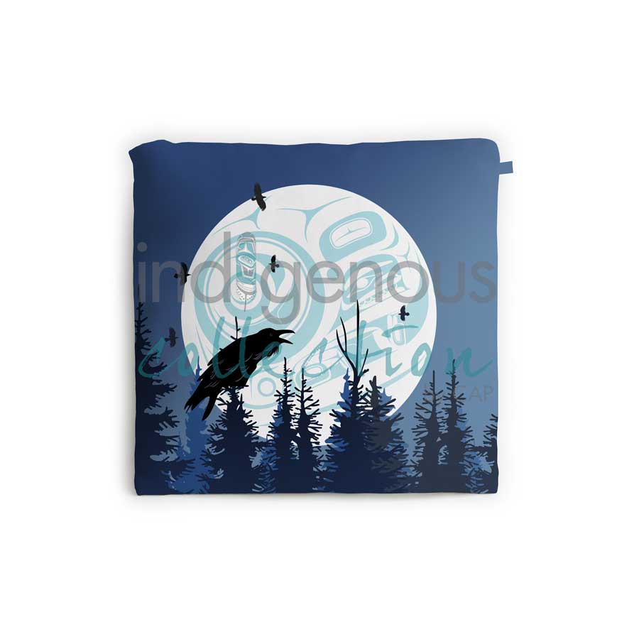 Raven Moon Reusable Shopping Bag by artist Mark Preston