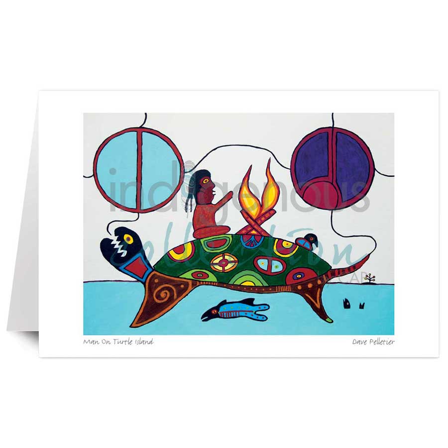 Man On Turtle Island by artist Dave Pelletier