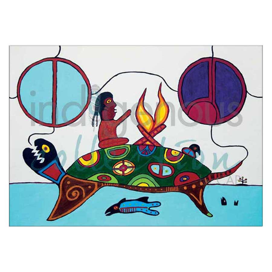Man On Turtle Island Canvas Prints