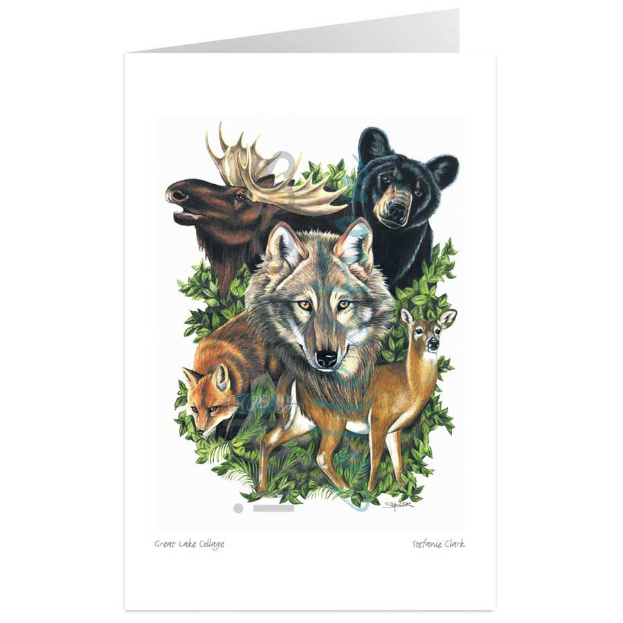 Great Lake Collage by artist Stefanie Clark