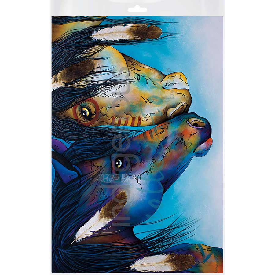 Kindred Spirits by artist Micqaela Jones - Te-Moak. Indigenous Collection
