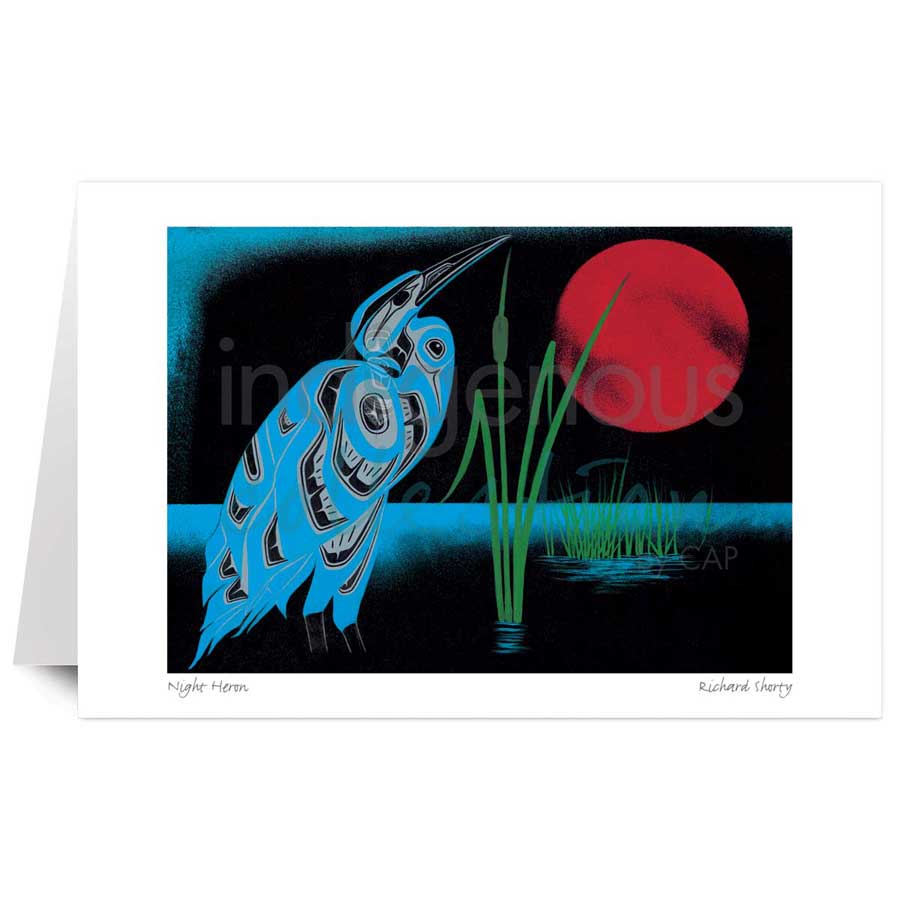 Night Heron by artist Richard Shorty