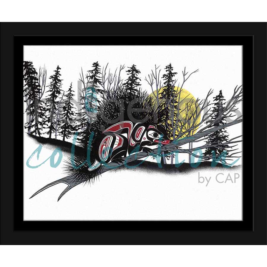 Porcupine - Wind Tall by artist Richard Shorty - Northern Tutchone. Indigenous Collection