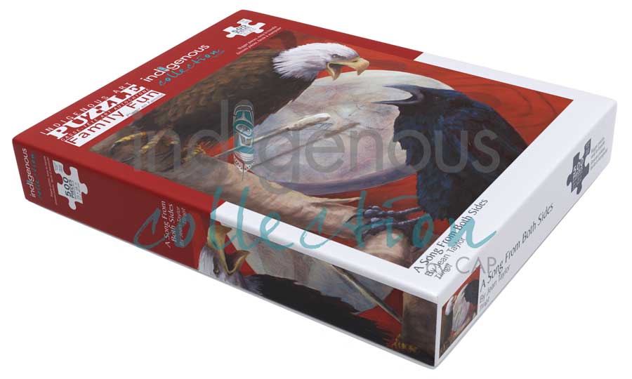 A Song From Both Sides Puzzle - Family Fun - 500 Pcs by artist Jean Taylor. Indigenous Collection.