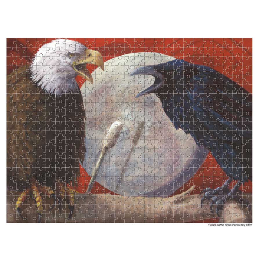 A Song From Both Sides Puzzle - Family Fun - 500 Pcs by artist Jean Taylor. Indigenous Collection.