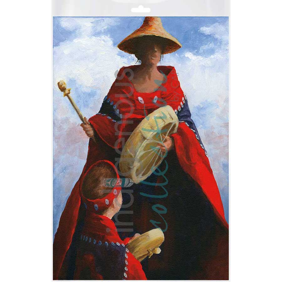 A Student of His Culture by artist Jean Taylor - Tlingit. Indigenous Collection