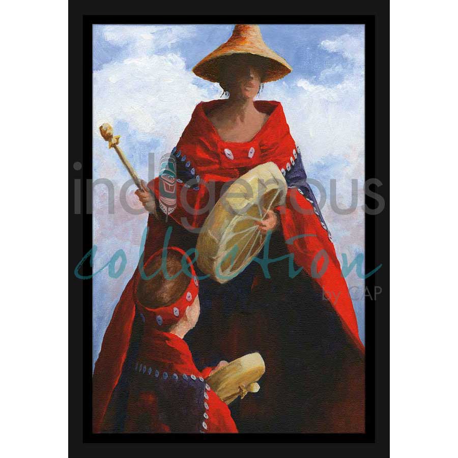 A Student of His Culture by artist Jean Taylor - Tlingit. Indigenous Collection