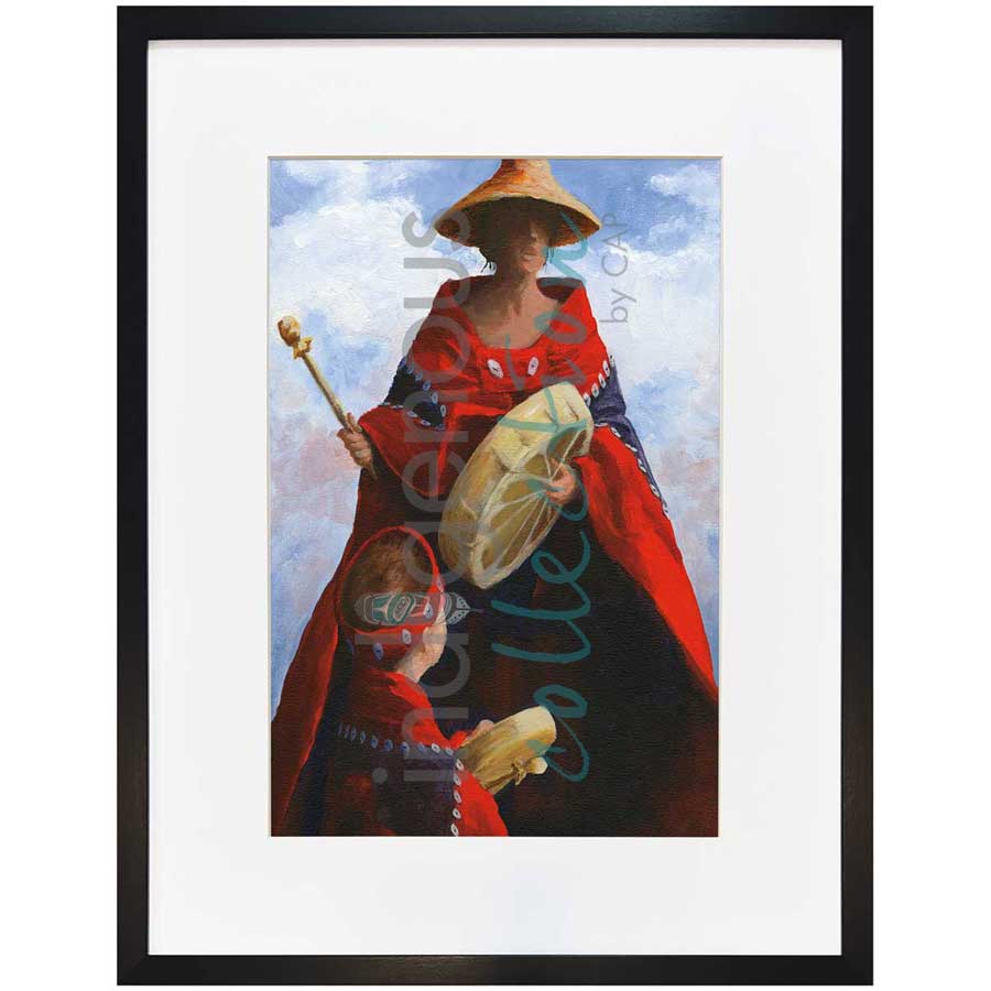 A Student of His Culture by artist Jean Taylor - Tlingit. Indigenous Collection